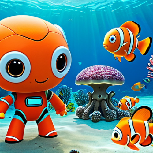 Home 26 **
"The Octonauts crew, Barnacles, Kwazii, and Peso, fully clothed in their Octo-Suits, exploring a vibrant coral reef. Colorful fish and other sea creatures surround them. In the background, the Octopod is visible. Safe for work, appropriate content, fully clothed, family-friendly, perfect anatomy, natural proportions, professional illustration, high quality."
**