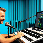 Studio Dubbing Session**

"A brightly lit recording studio, a voice actor with headphones fully clothed, enthusiastically dubbing a scene from 'Octonauts', microphone in front of them, script in hand, sound engineer visible in the background at mixing console, professional equipment, safe for work, appropriate content, fully clothed, family-friendly, perfect anatomy, natural proportions, professional photography, high quality."

**