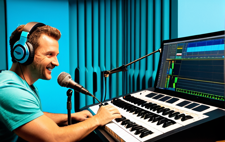 Studio Dubbing Session**

"A brightly lit recording studio, a voice actor with headphones fully clothed, enthusiastically dubbing a scene from 'Octonauts', microphone in front of them, script in hand, sound engineer visible in the background at mixing console, professional equipment, safe for work, appropriate content, fully clothed, family-friendly, perfect anatomy, natural proportions, professional photography, high quality."

**