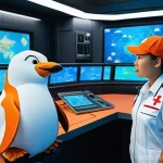 옥토넛 애니메이션 제작사 역사 - **Prompt:** A vibrant, animated scene inside the Octopod's control room. Captain Barnacles, a brave ...