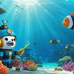 옥토넛 애니메이션 제작자의 비전 - **Prompt 1: "Octonauts underwater research expedition in a vibrant coral reef"**
"An animated, h...