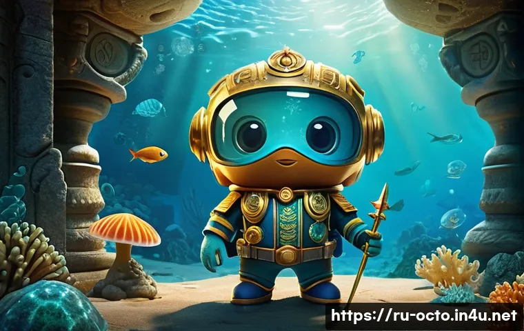 옥토넛 어린이 동화로 재탄생 - **Prompt 1: Captain Barnacles and the Ancient Prophecy**
A highly detailed, cinematic image of C...