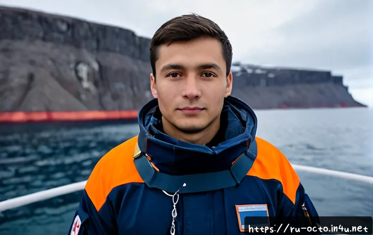 Home 17 옥토넛 페이소의 인간적 모습 - Photorealistic human interpretation of Peso, a gentle young male polar marine medic with kind brown ...